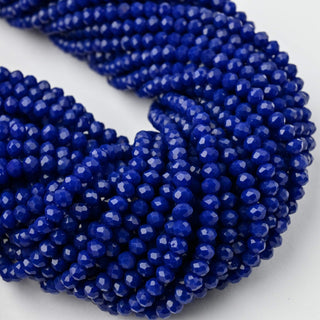 Cristalli Rondella Blu 4mm - 10 Fili
