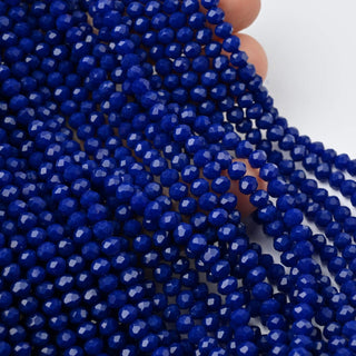 Cristalli Rondella Blu 4mm