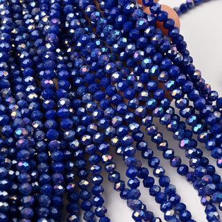 Cristalli Rondella Blu AB 4mm