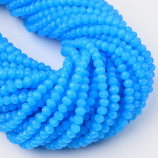 Cristalli Rondella Blu Opal 4mm - 10 Fili