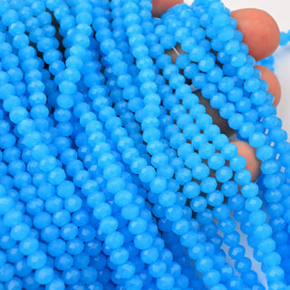 Cristalli Rondella Blu Opal 4mm