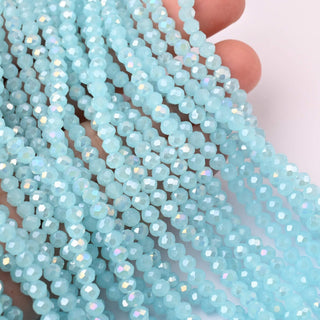 Cristalli Rondella Verde Acqua Opal AB 4mm