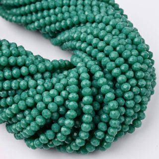 Cristalli Rondella Verde Giada 4mm - 10 Fili