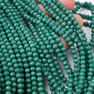 Cristalli Rondella Verde Giada 4mm