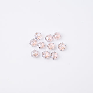 Cristalli Esagonale Lilla Trasparente  6mm - 10 pz | Sarobidy
