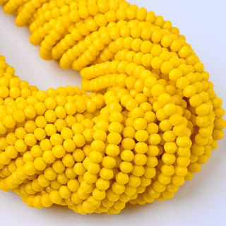 Cristalli Rondella Giallo 4mm - 10 Fili