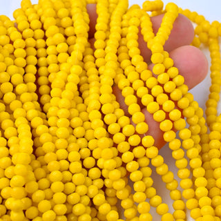 Cristalli Rondella Giallo 4mm