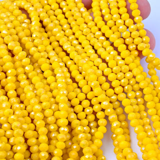 Cristalli Rondella Giallo AB 4mm