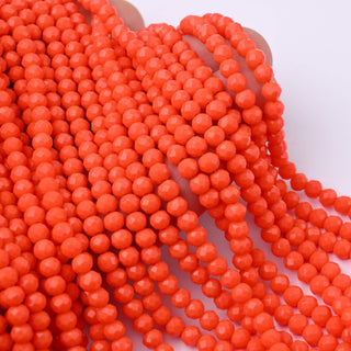 Cristalli Rondella Arancione 4mm