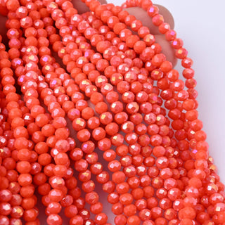 Cristalli Rondella Arancione AB 4mm