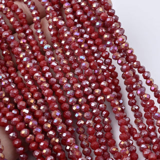 Cristalli Rondella Bordeaux AB 4mm