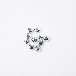 Cristalli Esagonale Argento 6mm - 10 pz | Sarobidy