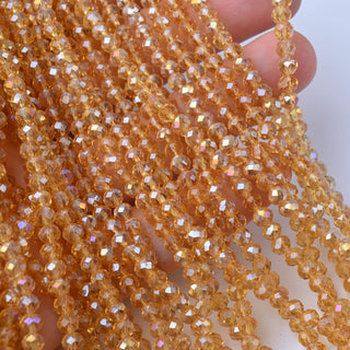Cristalli Rondella Ambra AB 4mm