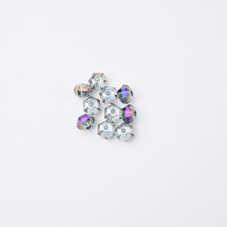 Cristalli Esagonale Fumè Iridescente 6mm - 10 pz | Sarobidy