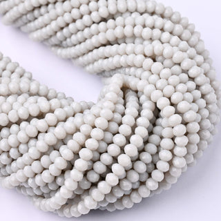 Cristalli Rondella Grigio 4mm - 10 Fili