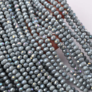 Cristalli Rondella Grigio Scuro AB 4mm
