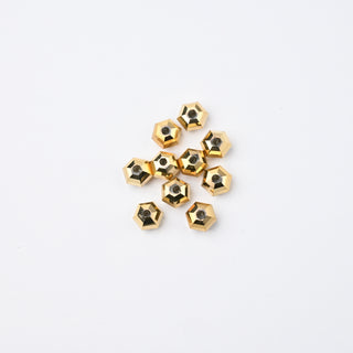 Cristalli Esagonale Oro 6mm - 10 pz | Sarobidy