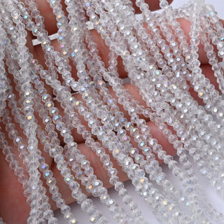 Cristalli Rondella Crystal AB 3mm - 10 Fili