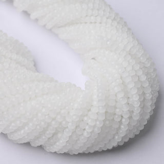 Cristalli Rondella Bianco Opal 3mm - 10 Fili