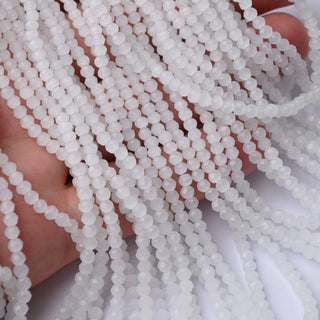 Cristalli Rondella Bianco Opal 3mm - 10 Fili