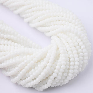 Cristalli Rondella Bianco 3mm - 10 Fili