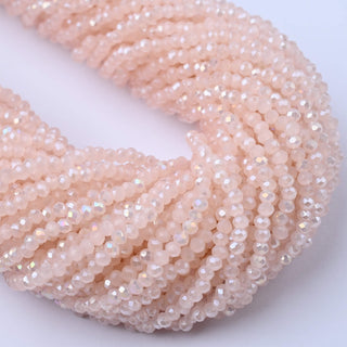Cristalli Rondella Rosa Opal AB 3mm - 10 Fili