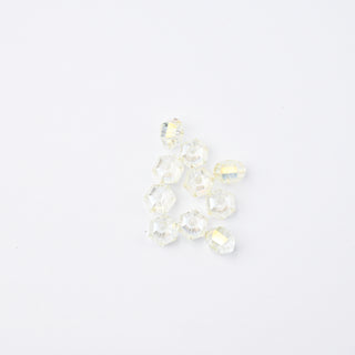 Cristalli Esagonale Avorio Trasparente Aurora Boreale 6mm - 10 pz | Sarobidy