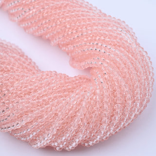 Cristalli Rondella Rosa Trasparente 3mm - 10 Fili