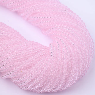 Cristalli Rondella Rosa Baby Trasparente 3mm - 10 Fili