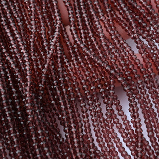 Cristalli Rondella Borgogna Trasparente 3mm - 10 Fili