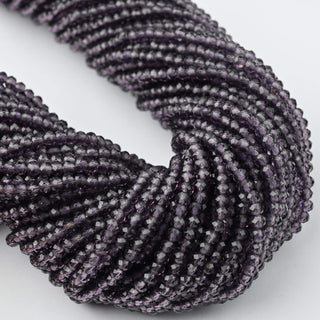Cristalli Rondella Viola Trasparente 3mm - 10 Fili