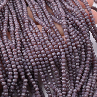 Cristalli Rondella Viola 3mm - 10 Fili