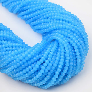 Cristalli Rondella Azzurro Opal 3mm - 10 Fili