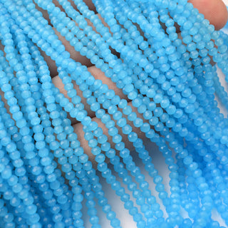 Cristalli Rondella Azzurro Opal 3mm