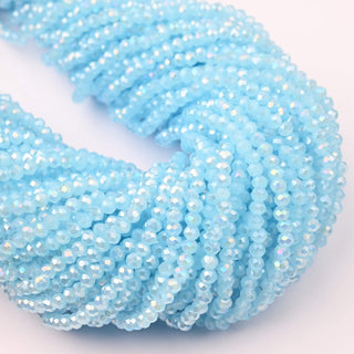 Cristalli Rondella Celeste Opal AB 3mm - 10 Fili