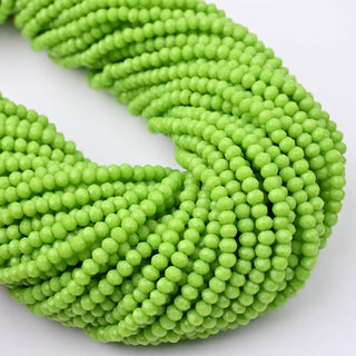 Cristalli Rondella Verde Lime 3mm - 10 Fili