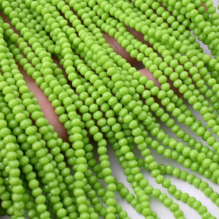 Cristalli Rondella Verde Lime 3mm