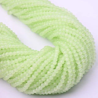 Cristalli Rondella Verde Menta Opal 3mm - 10 Fili