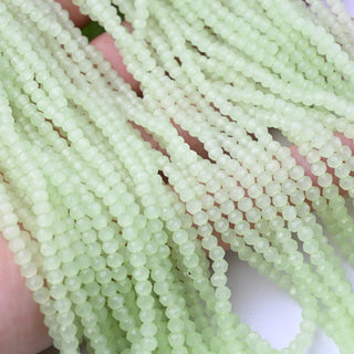 Cristalli Rondella Verde Menta Opal 3mm