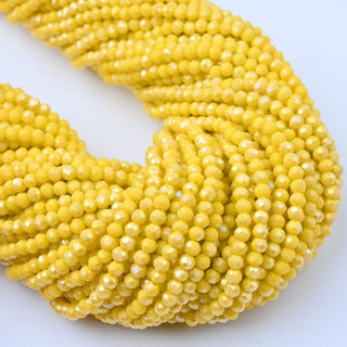 Cristalli Rondella Giallo AB 3mm - 10 Fili