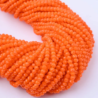 Cristalli Rondella Arancione 3mm - 10 Fili