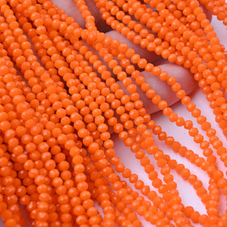 Cristalli Rondella Arancione 3mm