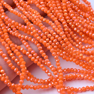 Cristalli Rondella Arancione AB 3mm