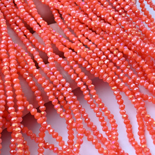 Cristalli Rondella Corallo AB 3mm