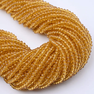 Cristalli Rondella Miele Trasparente 3mm - 10 Fili