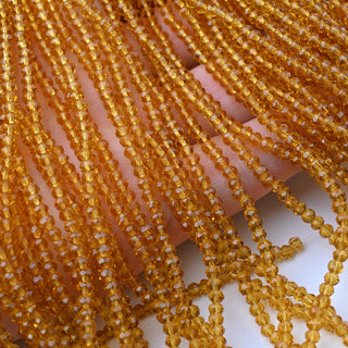 Cristalli Rondella Topazio 3mm