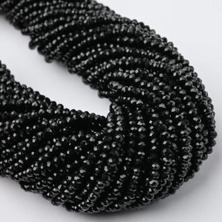Cristalli Rondella Nero 3mm - 10 Fili