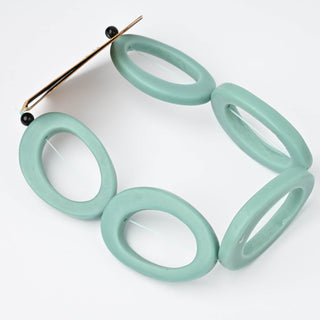 Perle in Resina Artigianali Ovale Tiffany 50x33mm