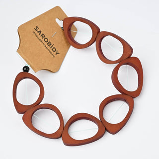 Perle in Resina Artigianali Irregolare Terracotta 35x25mm