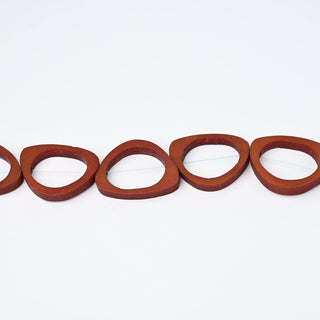Perle in Resina Artigianali Irregolare Terracotta 35x25mm